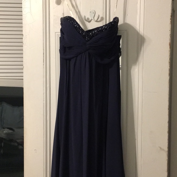 david's bridal navy sequin dress blue navy mini dress Penny Lane Navy Sequin Mini Dress